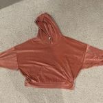 American Eagle Outfitters Pink Velvet Hoodie Photo 0