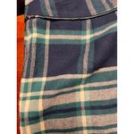 Tommy Hilfiger  Plaid‎ Skirt A-Line Pockets Career Casual Green Blue Size 10 FLAW Photo 5