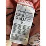 Gap Orange/Black/White Floral Blouse 3/4 Sleeve Size S Pleated Button Up Photo 7