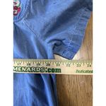 Go Softly Patio Embroidered Floral Denim Mumu Dress Zip Front Pockets Sz Medium Blue Photo 4