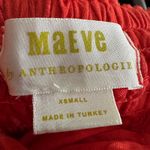 Maeve Anthropologie Women Red Lace Tiered Mini Dress XS Summer Party Cocktail Photo 4