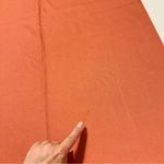 None Minimalist two-tone faux cashmere scarf/wrap with fringed edges, cream/orange Photo 7