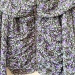ASTR the Label NEW Floral Off the Shoulder Ruched Long Sleeve Top XS Photo 5