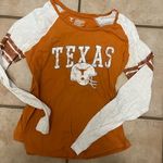 Womens texas longhorns white burnt orange long sleeve shirt Size XL Photo 0