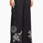 Johnny Was Addison Embroidered Wide-Leg Linen Pants. MSRP $248 Photo 1