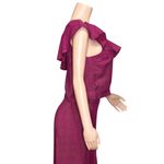 Sézane  Elea One Shoulder Blouse, Magenta, FR40/US8 Photo 10