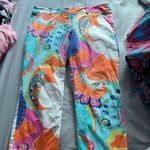 Trina Turk  Multicolor Retro Floral Paisley Cropped Pants - 10 Photo 2