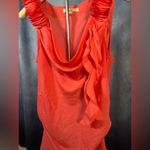 YA Los Angeles Chic Coral Cowl Neck Sleeveless Top Photo 1