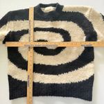 Paloma Wool Twister Black Off White Swirl Soft Square Fit Artsy Knit Sweater M Size M Photo 6
