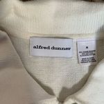 Vintage 90s Embroidered Cardigan Oatmeal Patchwork Light Pink Floral Knit Zipper Size M Photo 8