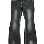 Soundgirl  Jeans Size 11 Dark Wash Rhinestone Button Boot Cut Y2K Western Photo 0