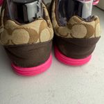 Coach  Drita Sneakers Vintage Y2K Logo Trainer Brown Pink Size 8.5 Photo 6