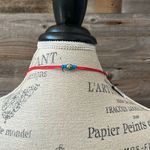 Free People NWT Red Cord Adjustable Necklace with Fish Pendant Photo 6