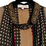 Ritu Kumar Silk Beaded Vest Open Front Boho Artsy Layering Lagenlook Size L Black Size L Photo 2