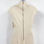 Revolve Alexia Admor Katrina Scuba Midi Dress Sheath V Neck Ivory White Fitted Solid Photo 3