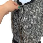 ASTR the Label Black White Print Jumpsuit Cutout Back Large Neutral Minimalist Photo 6