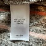 J.Jill Pure Jill Marbled Heather Striped Gray Peach Knit Tunic‎ Shirt Size Small Petite Photo 5