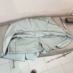 Stretchy Gray Shorts Lined Nylon Blend Tennis Skirt Skort Size Small Photo 2