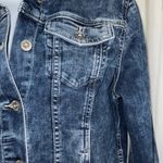 Liz Claiborne Blue Jean Jacket Distressed Vintage Style Photo 2