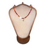 Boutique Colorful Beaded Necklace‎ Gold Initial K & Heart Charm Trendy Fun Fashion Photo 0
