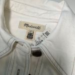 Madewell  Womens White Button-Down Denim Shirt Dress Size M Photo 3