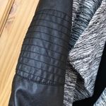 Sebby draped multi media space-dye tweed Moto jacket size small Photo 4