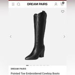 Dream Paris Dream Pairs Knee High Cowboy Style Heeled Boots Size 9. New Photo 1