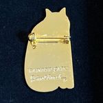 Vintage Lauren Burch Rainbow Cats Pin Brooch Enamel Cloisonne Estate Jewelry Photo 2