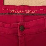 Old Navy Y2K hot red jeans sweetheart size 12 Photo 6