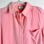 Tuckernuck Callahan Crepe Peach Shirt Mini Dress Long Sleeves XL NEW Photo 2