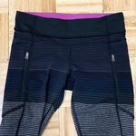 Lululemon Rare Passion Crop II Om Stripe Black Multi/Black Crop Leggings Size 6 Photo 15