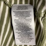 Lauren Ralph Lauren Green Cream Stripe Long Sleeve Tee Size M Faux Suede Patches Size M Photo 13