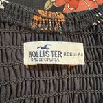 Hollister Dress Womens Medium Floral Long Puff Sleeve Slit Midi Chiffon Retro Photo 10