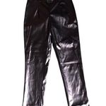 Princess Polly Faux Leather Black Pants Photo 3