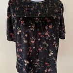 Sanctuary  Liam floral velvet smocked peasant blouse NEW SMALL Photo 0
