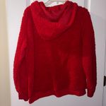 No Boundaries Women’s  Red Sherpa Hoodie Size: XL Photo 2