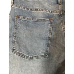 Madewell Blue Cotton Blend Button Fly Fringe Trim Denim Jean Shorts Women Sz 32 Photo 6