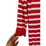 White House | Black Market WHBM Red White Striped Cotton Blend Scoop Neck Sweater Women Sz S Photo 3