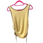 Southpole Tank Top Women's XL Animal Print Leopard Sleeveless Gold Foil Y2K Photo 2