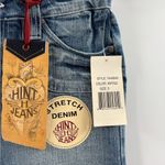 Unif Deadstock Vintage Y2K 2000s midi blue jean raw hem fringe denim skirt sz 29 NWT Photo 5