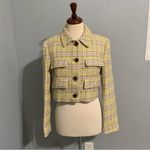 ZARA  Bloggers Fav Luxury Cropped Textured Lapel Collar Long Sleeves Size M Photo 4