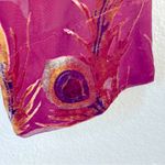 CUTRON of Santa Monica open front tunic in soft velvet peacock feather pattern Size 1X Photo 4