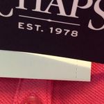 CHAPS  Womens Sleeveless Polo Shirt Size XL Pink & White New Photo 3