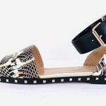 Valentino Garavani Snakeskin Soul Rockstud Sandals Photo 0