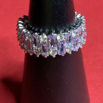 Bomb Party RG93207 “Styling Sparkle” Cubic Zirconia on Rhodium Size 10 Ring NWT Silver Photo 0
