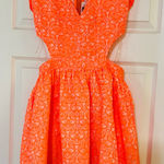 Love Culture Neon Floral Brocade Fit & Flare Cut‎ Out Sides 0308 Photo 0