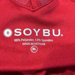 Soybu  Red Crossover Back Padded Tank Top Size XL Purple Black Accents Photo 5