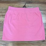 Tommy Hilfiger Tommy Jeans Peachy Pink French Terry Skirt Women's Large Drawstring 17" Length Photo 5