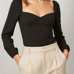 Reformation Reign Top, Black,12 (US) Photo 0