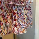 Multiples  Multicolor Patterned Jacket Angle Sleeves Button Detailing Flowy 1X Photo 5